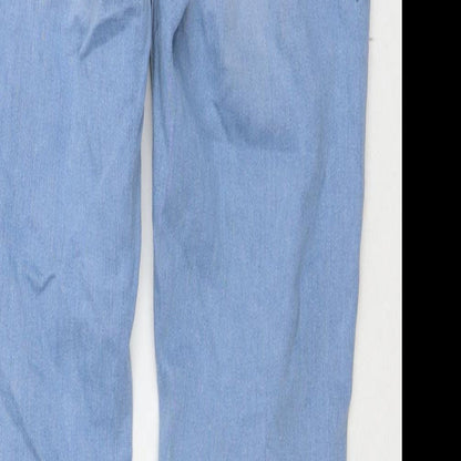 H&M Womens Blue Cotton Jegging Jeans Size 8 L30 in Regular