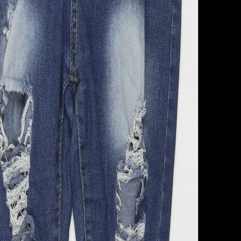 Womens UK Size S Denim Regular Fit Skinny Blue Jeans