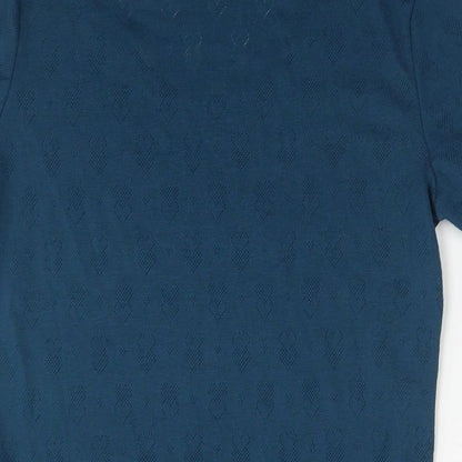 Womens UK Size L Damart Blue Basic T-Shirt