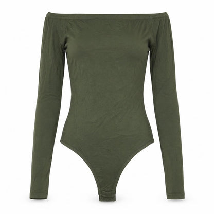 Womens UK Size 8 PRETTYLITTLETHING One-Piece Green Bodysuit