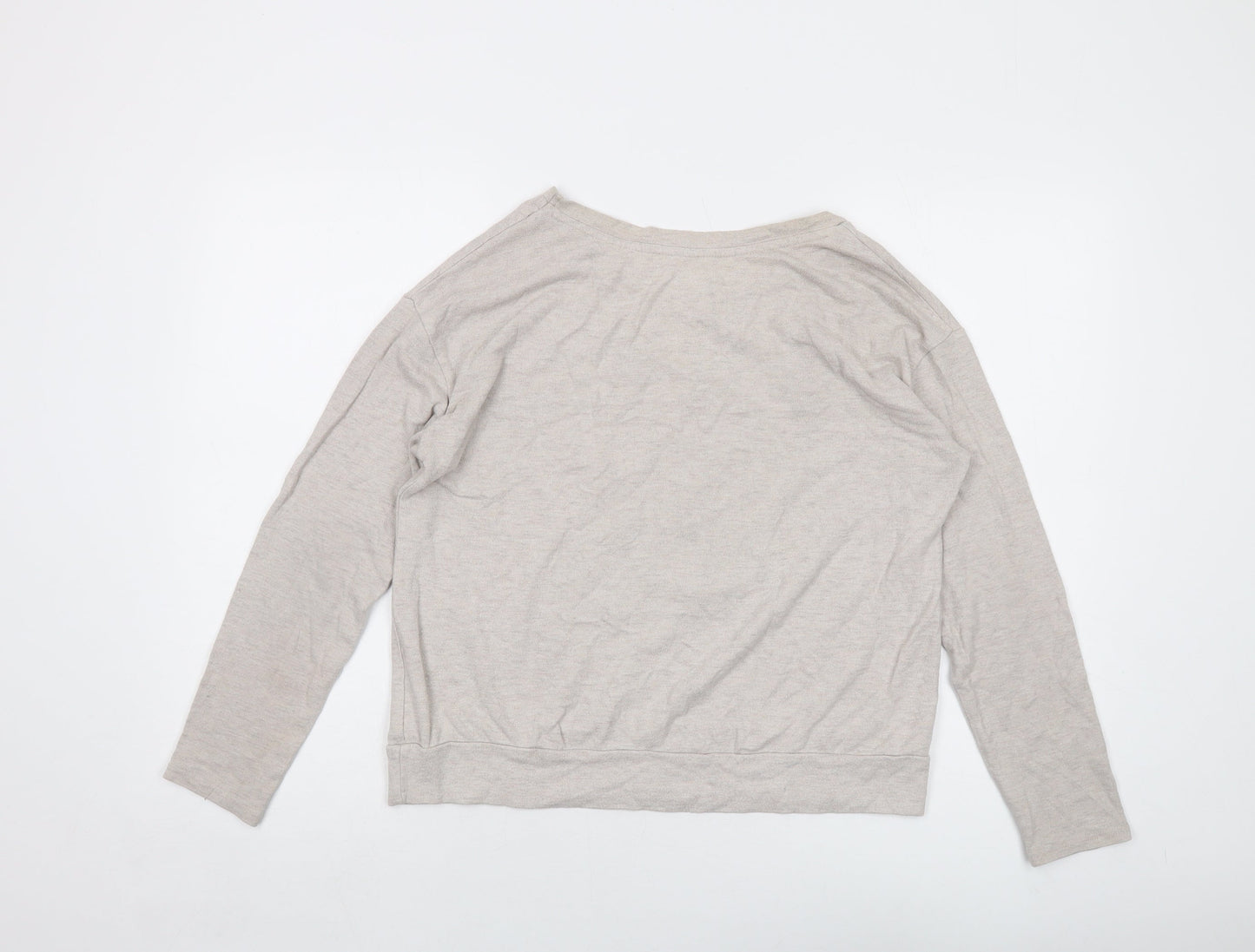 Womens UK Size 12 Disney Beige Basic T-Shirt
