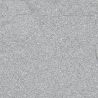 Gap Mens Grey Cotton Polo Size S Collared Button