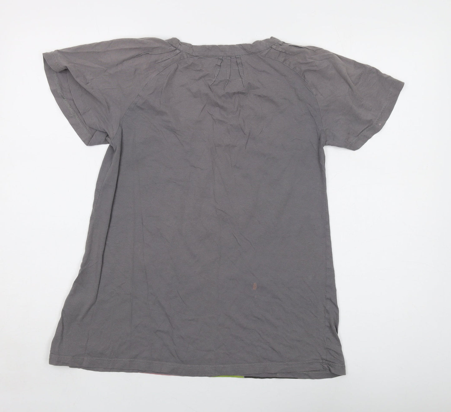 Womens UK Size M Numph Grey Basic T-Shirt