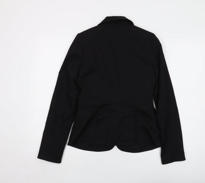 Warehouse Womens Black Jacket Size 10 Button