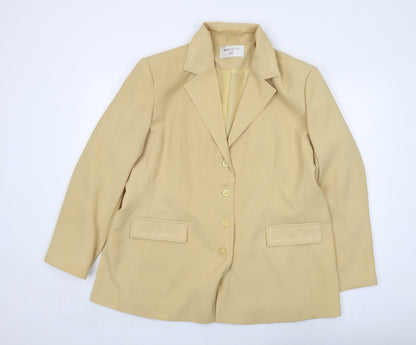 Womens UK Size 20 Bonmarché Yellow Jacket