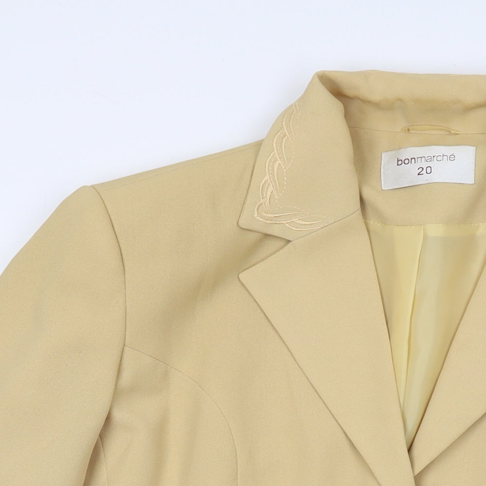 Womens UK Size 20 Bonmarché Yellow Jacket