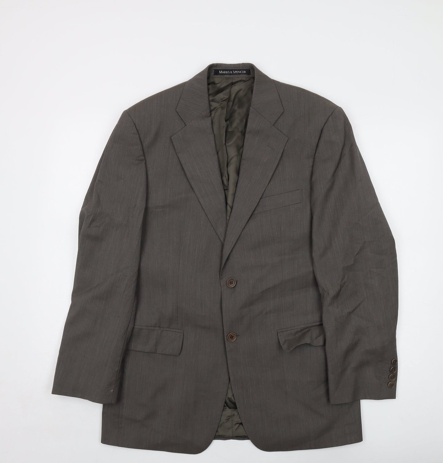 Mens UK Size 38 Marks and Spencer Regular Brown Suit Jacket