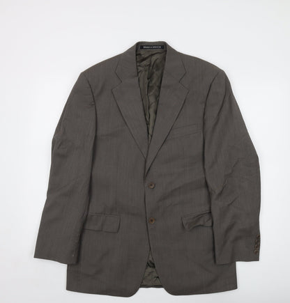 Mens UK Size 38 Marks and Spencer Regular Brown Suit Jacket