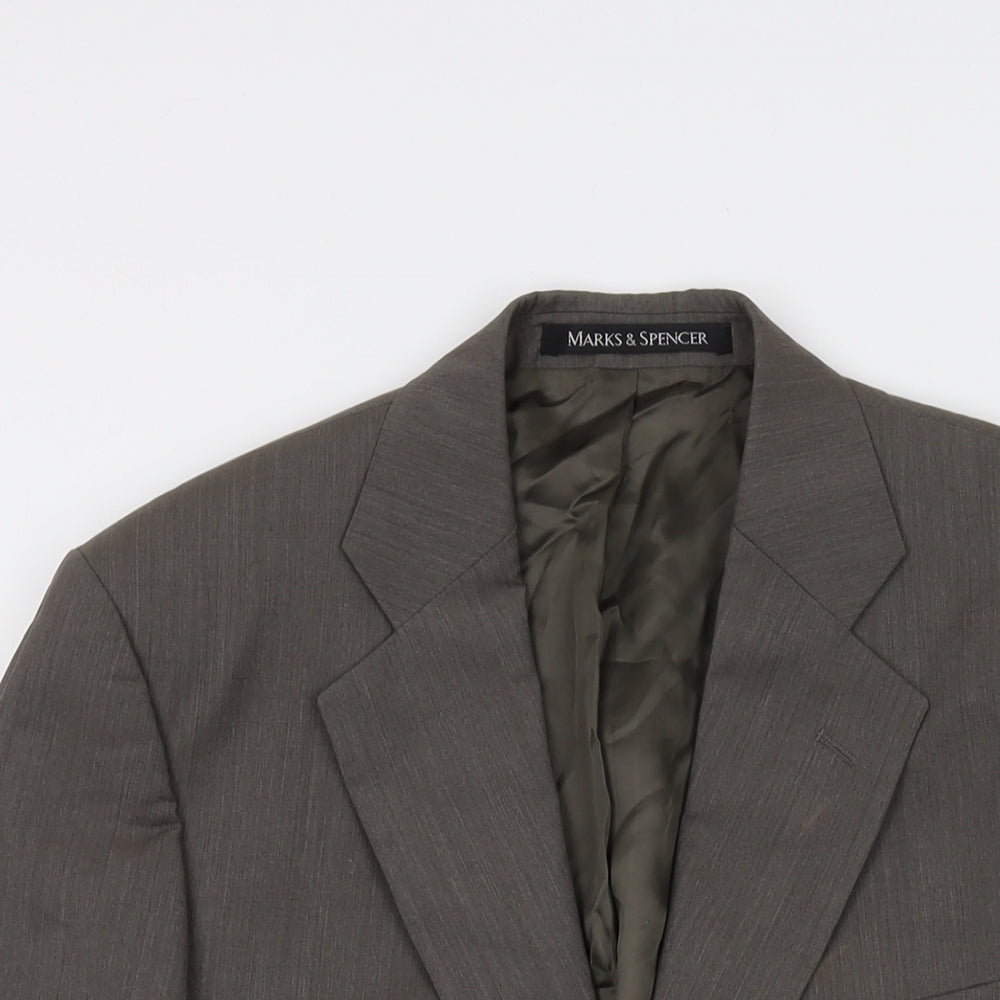 Mens UK Size 38 Marks and Spencer Regular Brown Suit Jacket