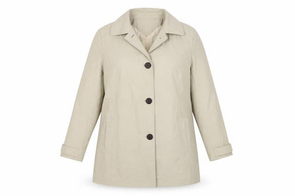 Yazz Womens Beige Jacket Size 12 Button