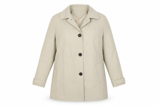 Yazz Womens Beige Jacket Size 12 Button