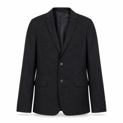 Front view of Marks & Spencer boys’ grey jacket, size 14-15, years button