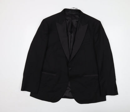 Mens UK Size 42 Marks and Spencer Regular Black Suit Jacket
