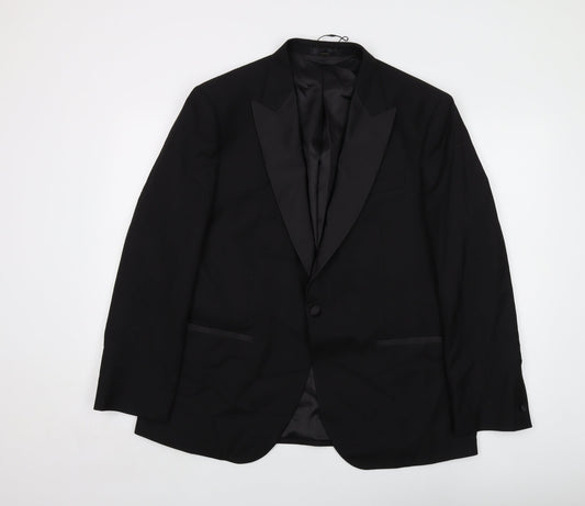 Mens UK Size 42 Marks and Spencer Regular Black Suit Jacket
