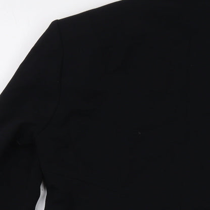 Marks and Spencer Womens Black Jacket Size 12 Button