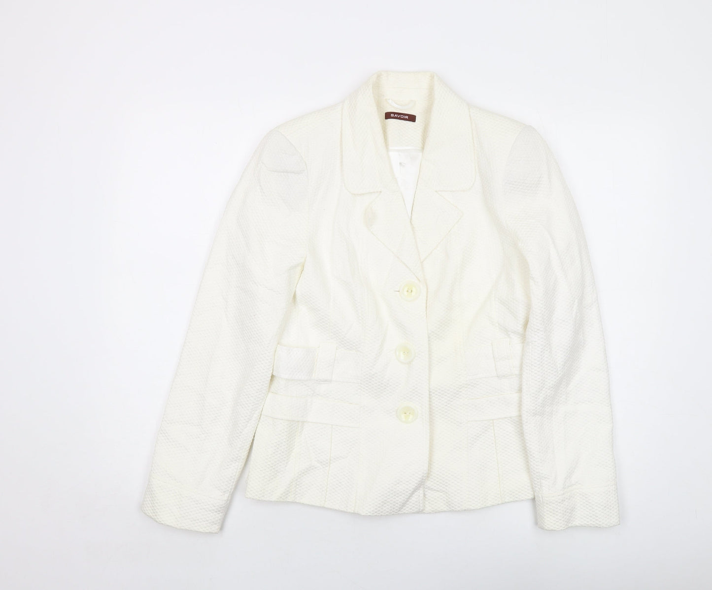 Womens UK Size 12 Savoir Ivory Jacket