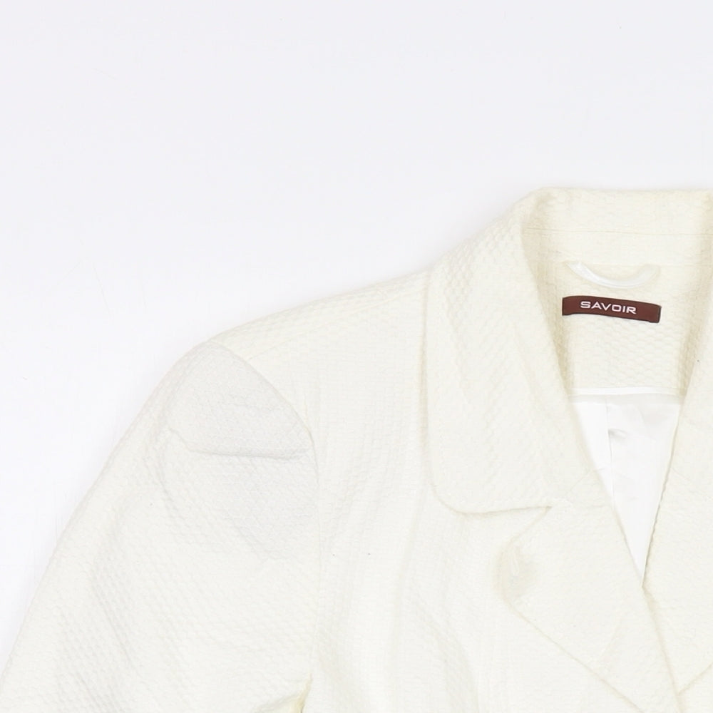 Womens UK Size 12 Savoir Ivory Jacket