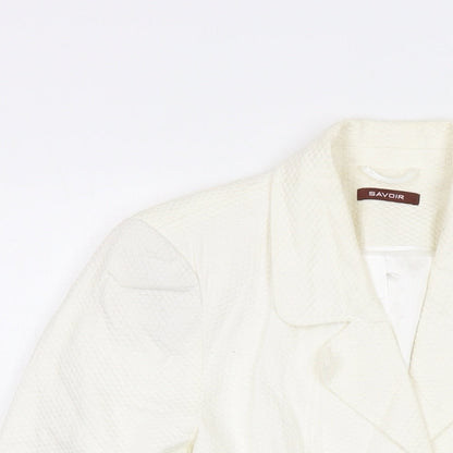 Womens UK Size 12 Savoir Ivory Jacket