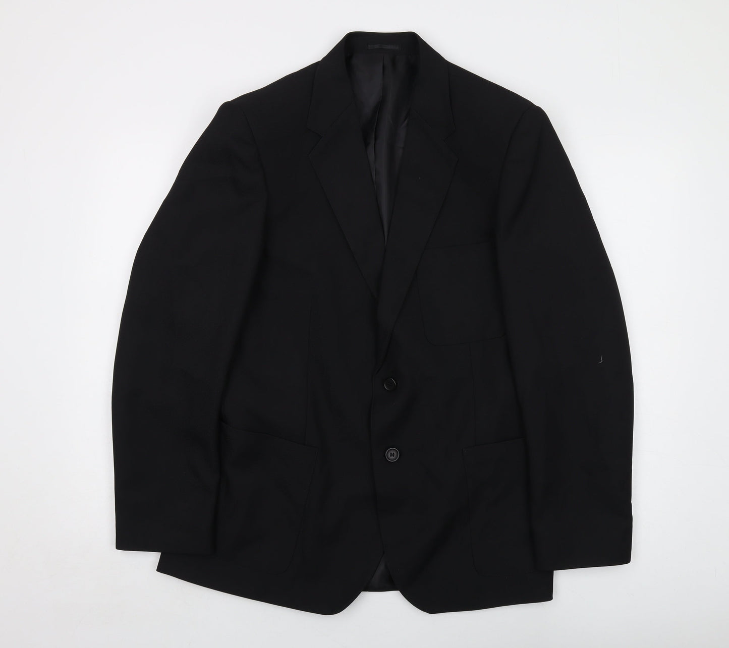 John Lewis Boys Black Jacket Size 16 Years Button