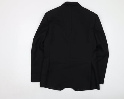 John Lewis Boys Black Jacket Size 16 Years Button