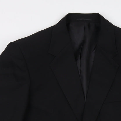 John Lewis Boys Black Jacket Size 16 Years Button