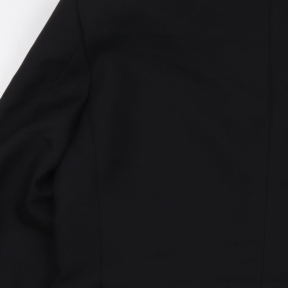 John Lewis Boys Black Jacket Size 16 Years Button