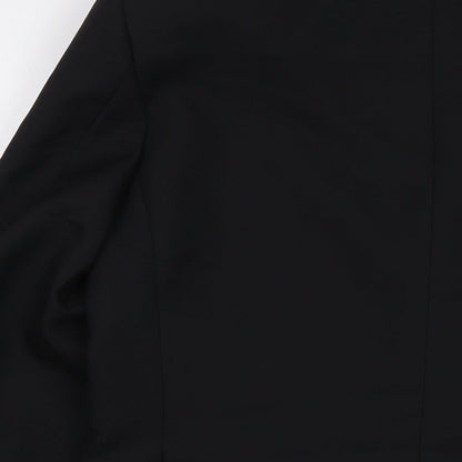John Lewis Boys Black Jacket Size 16 Years Button