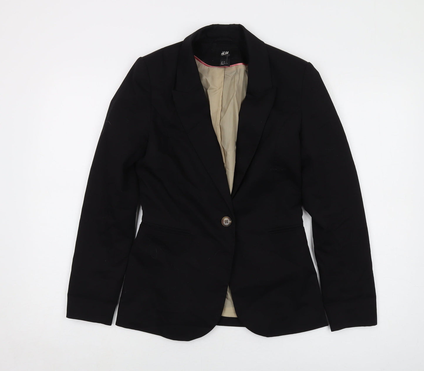 Womens UK Size 6 H&M Black Jacket
