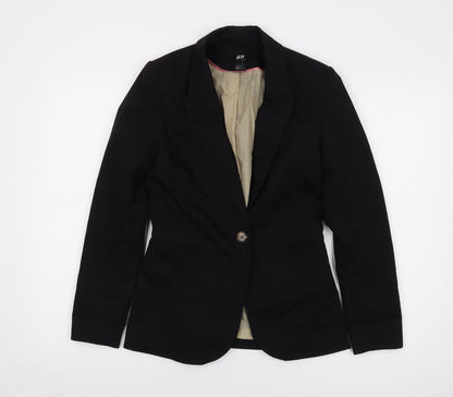Womens UK Size 6 H&M Black Jacket