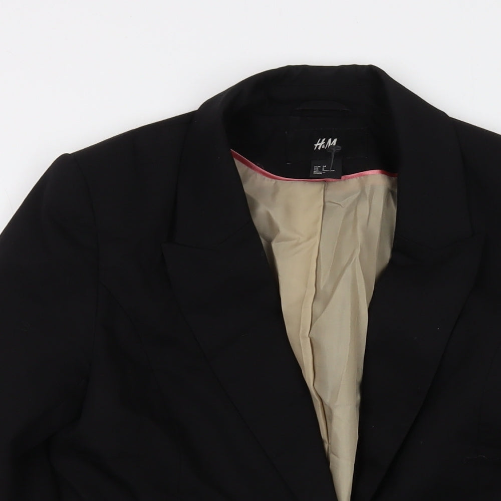 Womens UK Size 6 H&M Black Jacket