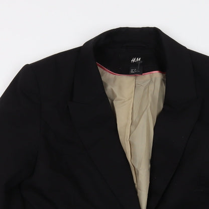Womens UK Size 6 H&M Black Jacket