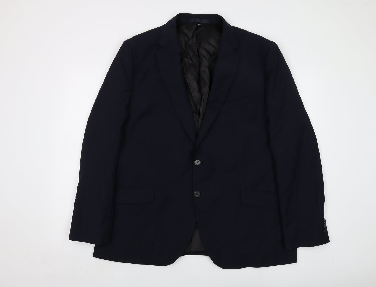 Mens UK Size 46 Marks and Spencer Regular Blue Suit Jacket