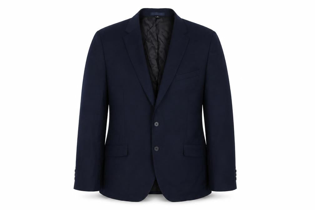 Marks & Spencer Mens Blue Wool Jacket Suit Jacket Size 46 Regular