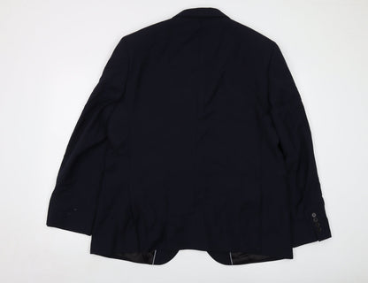 Mens UK Size 46 Marks and Spencer Regular Blue Suit Jacket