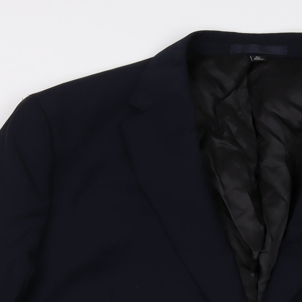 Mens UK Size 46 Marks and Spencer Regular Blue Suit Jacket