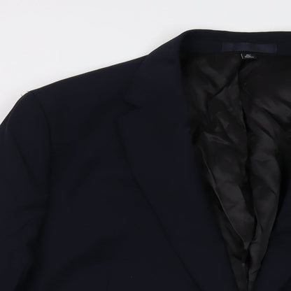 Mens UK Size 46 Marks and Spencer Regular Blue Suit Jacket
