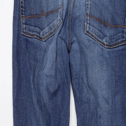 ASOS Mens Blue Cotton Skinny Jeans Size 29 in L30 in Regular Button