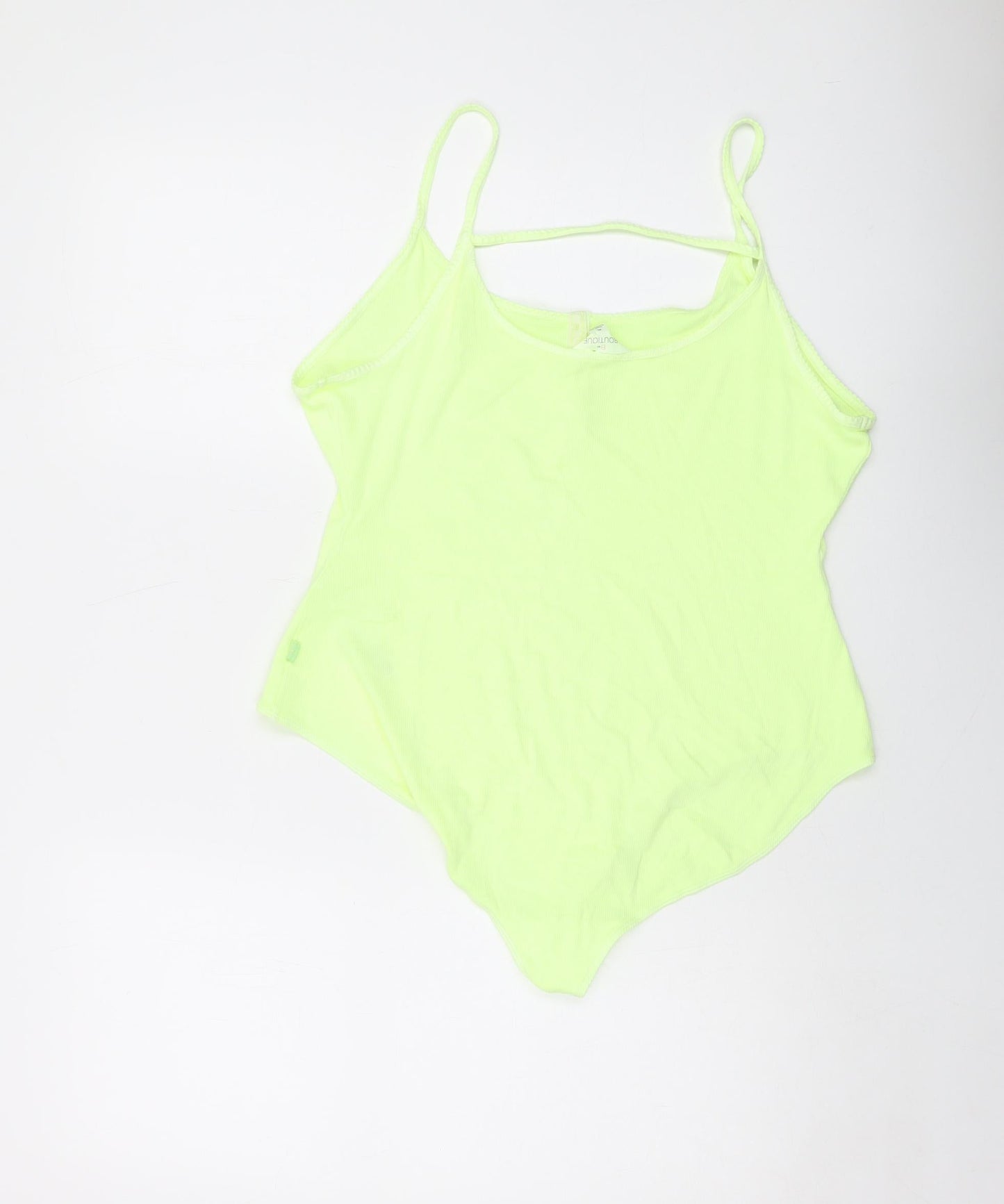 By Boutique Womens Green Cotton Bodysuit One-Piece Size XL Snap