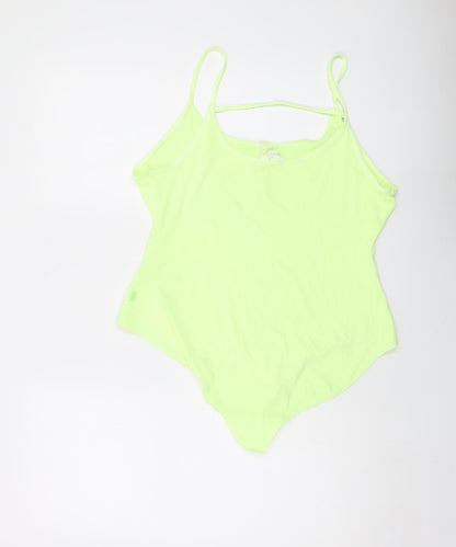 By Boutique Womens Green Cotton Bodysuit One-Piece Size XL Snap