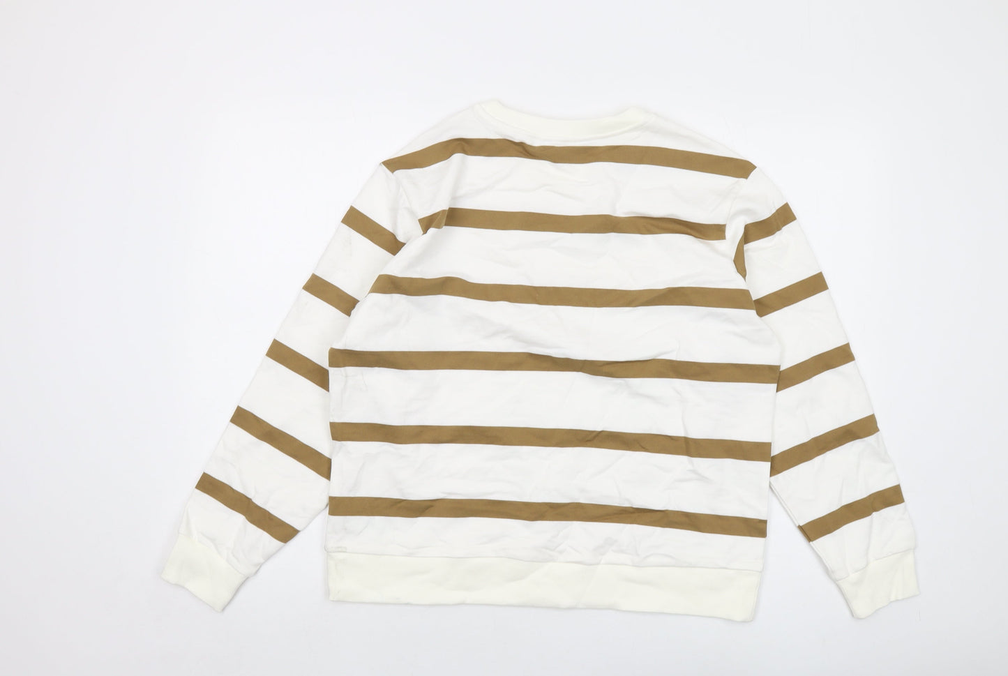 Womens UK Size M Marks and Spencer White Pullover Sweatshirt