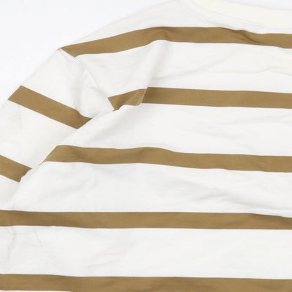 Womens UK Size M Marks and Spencer White Pullover Sweatshirt