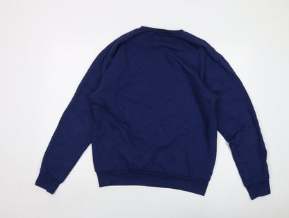 Mens UK Size M PRETTYLITTLETHING Blue Pullover Sweatshirt