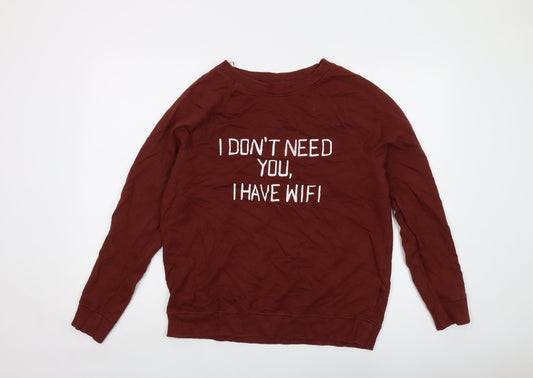 Womens UK Size 16 NEXT Brown Pullover Sweatshirt
