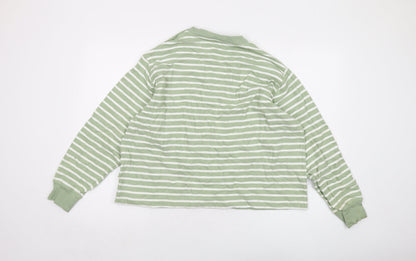 Womens UK Size L Marks and Spencer Green Pullover Sweatshirt