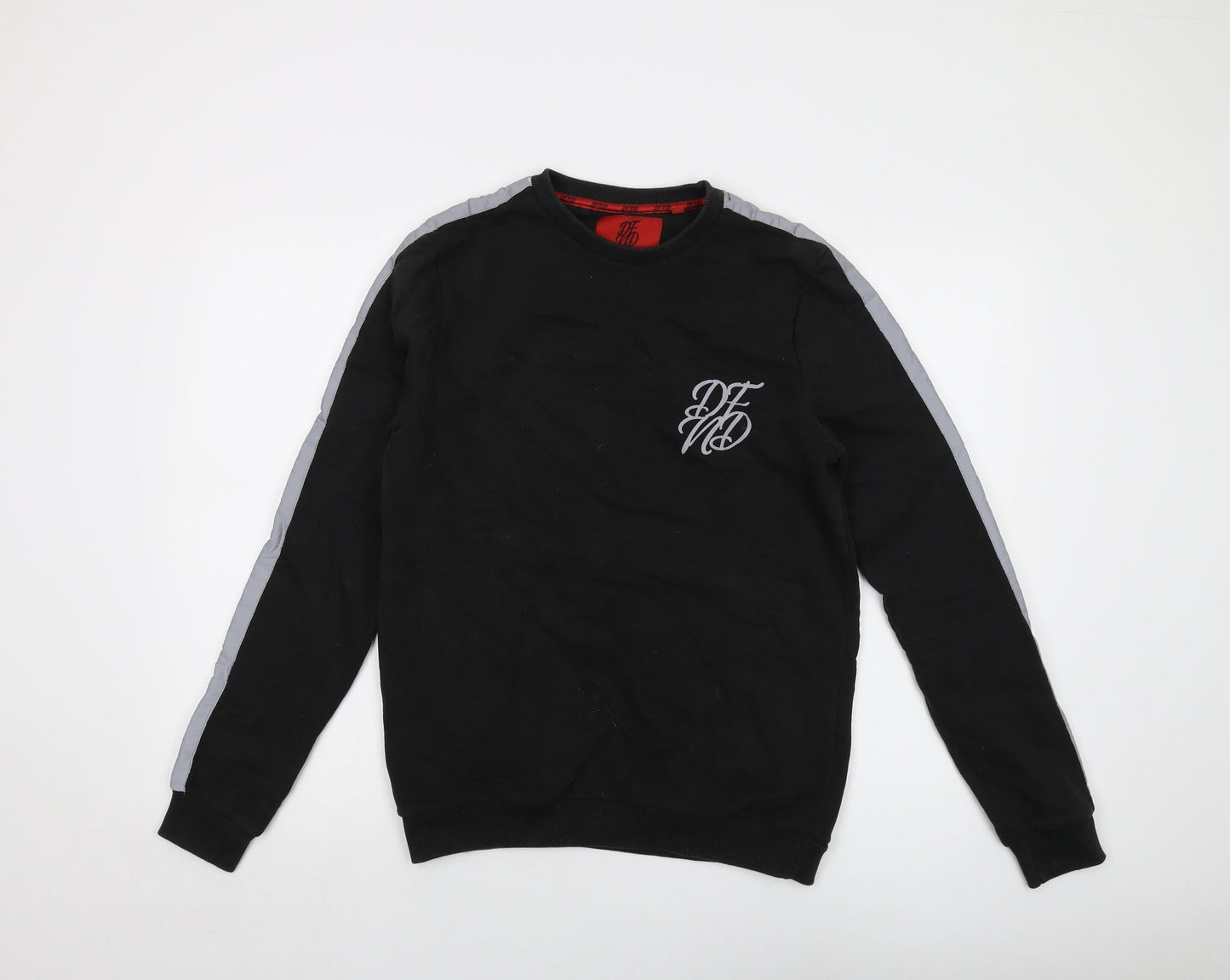 Mens UK Size M DFND Black Pullover Sweatshirt