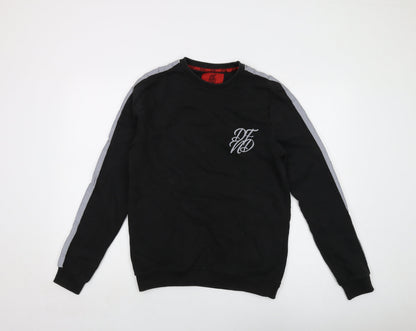 Mens UK Size M DFND Black Pullover Sweatshirt