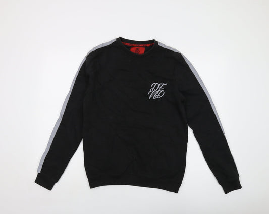 Mens UK Size M DFND Black Pullover Sweatshirt