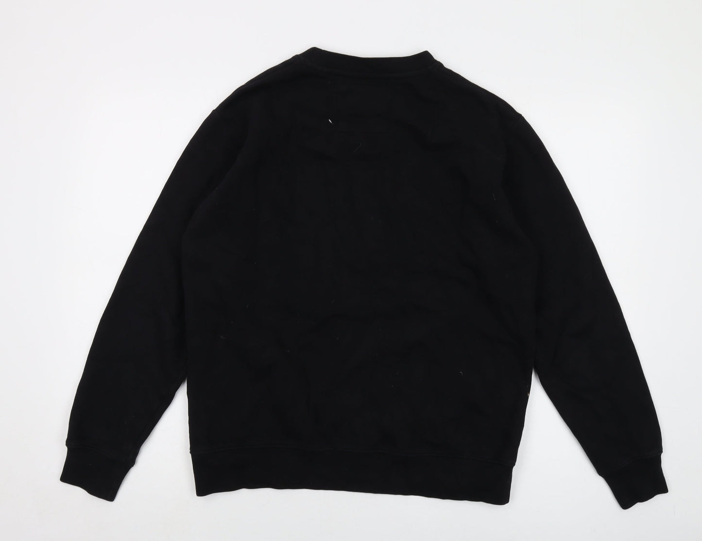 Mens UK Size S Pull&Bear Black Pullover Sweatshirt