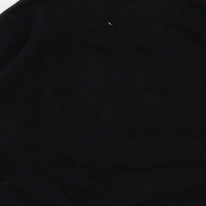Mens UK Size S Pull&Bear Black Pullover Sweatshirt