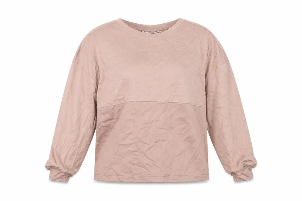 Next Womens Pink Viscose Pullover Sweatshirt Size 6 Pullover
